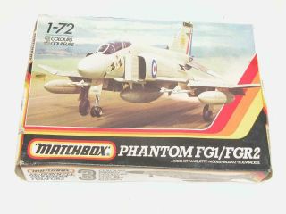 1/72 Matchbox F - 4 Phantom Ii Fg1 Fgr2 Raf Jet Plastic Scale Model Kit Pk - 412