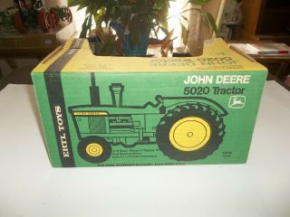 Vintage 1/16 John Deere 5020 Farm Toy Tractor Box Only Stock 555 Ertl Diecast 2