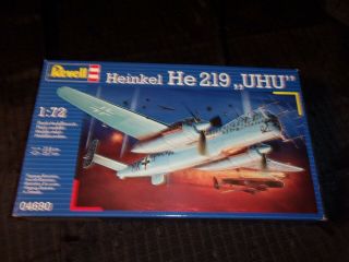 Revell Heinkel He 219 Uhu Aircraft Model Kit 4127 From 1983 Germany