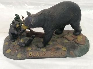 Vintage Aurora Black Bear With Cubs 1962 - Built And Painted