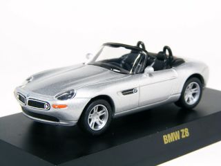 Kyosho 1:64 Scale Bmw Z8 1999 Silver Diecast Miniature Car Collection1