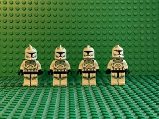 Lego Star Wars Clone Trooper W/ Sand Green Markings Minifigure Minifig 7913