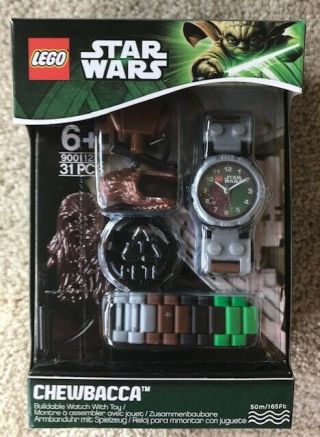 Lego 9001123 Star Wars Yoda Watch Chewbacca Minifigure Green Box Factory