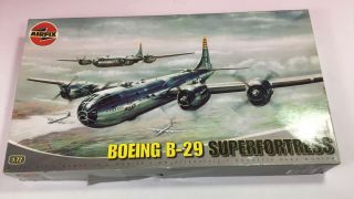 Airfix Boeing B - 29 Superfortress Model Kit 1:72 07001 Made Uk Vintage Incomp