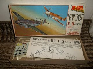 Vintage 1973 Jo Han German Messerschmitt Bf 109 1/72 Complete Kit