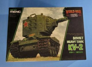 Meng Model Wwt - 004 Soviet Kv - 2 Heavy Tank (q Edition) World War Toons Soviet