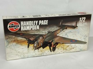 Airfix 1/72 Handley Page Hampden,  1986 Type 8 Box Issue.