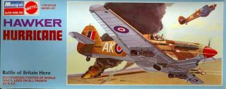 1968 Monogram Models 1/48 Hawker Hurricane British Fighter