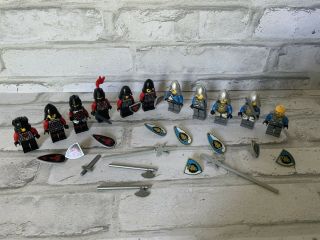 Castle Minifigures Blue Lions Red Wolf Custom 11 Figs With Lego