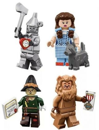 Lego Movie 2 Series Wizard Of Oz Set Minifigures Dorothy Lion Tin Man Scarecrow
