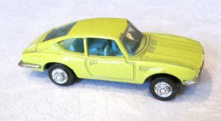 Vintage Playart Yellow Fiat Dino Toy Car Hong Kong