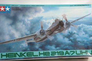Tamyia Heinkel He 219 A7 Uhu 1/48 Model Kit Nos Open Box In Plastic