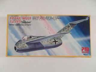 Pm Model 1/72 Pm - 213 Focke - Wulf Ta - 183 Huckebein Kit Nib