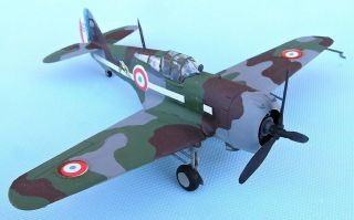 Curtiss Hawk H.  75a.  3,  Armée Del Aire,  1940,  Scale 1/72,  Hand - Made Plastic Model