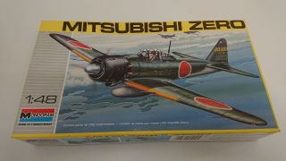 1/48 Monogram Mitsubishi Zero Plastic Model Kit