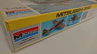 1/48 Monogram Mitsubishi Zero Plastic Model Kit 2