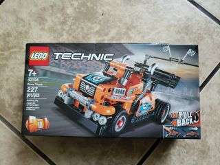 Lego Technic Race Truck 42104 Pull - Back Model Truck Building Kit,  2020