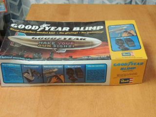 1977 Revell Good Year Blimp Snap Model Kit Started Partial Built Parts H - 999