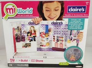 Mi World Miworld Claire’s Jewelry & Accessories Store Dollhouse Miniatures