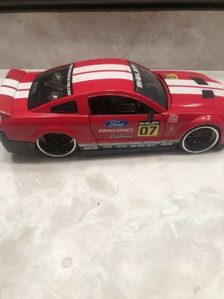 Jada Dub City Big Time Muscle 2007 Ford Racing Shelby Gt 500 1:24