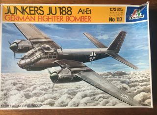 Junkers Ju - 188 A1 - E1 German Fighter Bomber - Italeri 1/72 Scale Aircraft Kit 117