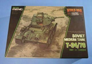 Meng Model Wwt - 006 Soviet Medium Tank T - 34/76 (q Edition) World War Toons