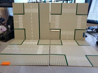 Lego City Road Base Plates (4 - 10x10) Pre - Owned