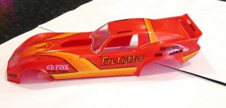 1/24 Scale,  Vintage Mpc Corvette " Fire Fighter " Funny Car Body