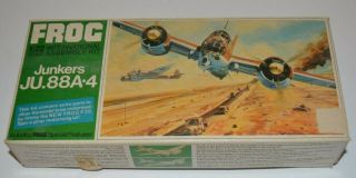 1/72 Frog Junkers Ju.  88a.  4 German Wwii Bomber F292 - Parts - No Decals