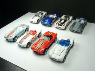 Hot Wheels Classic Shelby Cobra Set - Revealers,  25th Anniversary,  Plus 6 Others