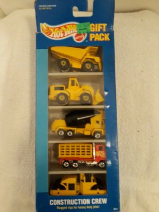 1994 Hot Wheels Construction Crew Gift Pack 5 Pack