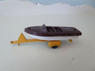 Vintage Tootsietoy - Chris - Craft Capri Boat With Trailer Die - Cast Usa