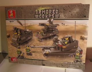 Sluban Toys.  Toy Tank,  Soldiers.  Military Vehicles,  Building Blocks
