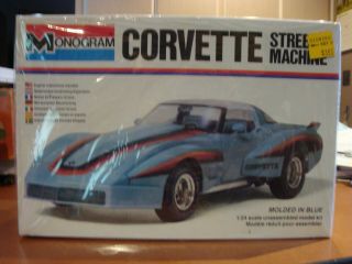 Monogram 1979 Chevrolet Corvette Street Machine Model Kit 2259 1/24 Opened