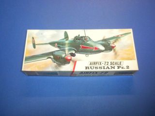 Russian Pe.  2 1/72 Scale Airfix Model Airplane Kit