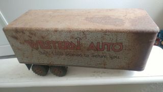 Vintage Pressed Steel Toy Marx Western Auto Semi Trailer Parts/ Repair