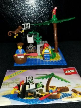 Vintage Lego Pirates 6260 Shipwreck Island 100 Complete W/ Instructions