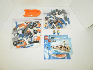 Lego City 7726 Coast Guard Truck W/ Speed Boat 90 - 100 Complete W/manuals