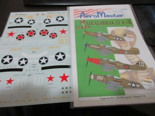 Aero Master Decals 1/48th Scale Sheet Airacobras At War Pt 2 48 - 594