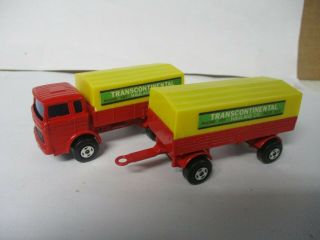 Matchbox Lesney Superfast Two Pack Tp - 1 Mercedes Truck & Trailer,  Unboxed
