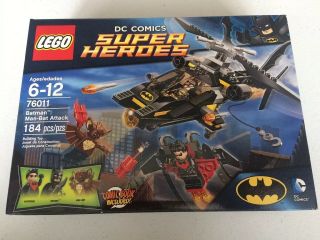 Lego 76011 Batman Man - Bat Attack Nightwing Minifigures Batcopter Retired Toy