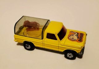 1973 Lesney Matchbox No.  57 Rolamatics Wild Life Truck with Lion Made in England 3