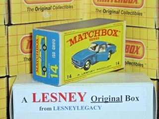 Matchbox Lesney 14d Iso Grifo Model Type E4 Empty Box Only