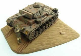 Pz.  Bef.  Wg Iii Ausf.  L,  Sd.  Kfz.  266,  Panzerkamp,  Scale 1/72,  Hand - Made Plastic Model