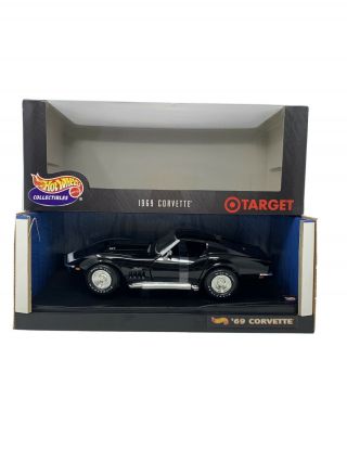 1:18 Mattel Hot Wheels Collectibles 1969 Chevrolet Corvette Black Mt0897