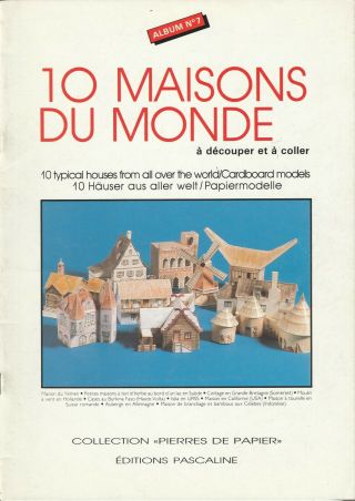 Maquette Papier - Papermodell - Cardboard Model - 10 Maisons Du Monde