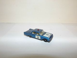 Matchbox Reg.  Wheel No.  55 - B Ford Fairlane Police Car Blue,  9x24 Bpw Code 5 Unboxe