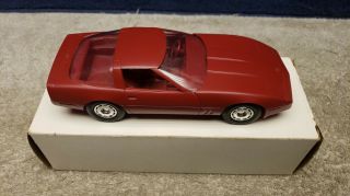 Vintage 1984 Chevrolet Corvette Dealer Promo In Dull Red