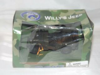 Willys Wwii Us Military Diecast Metal Army Jeep 1:32 Scale Gate Box 5