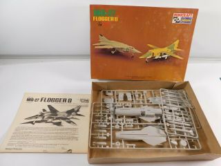 Vintage 1990 Hasegawa Mig - 27 Flogger D 1/72 Scale 100 Complete Mib 1143